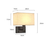 Modern Wall Lamp with Fabric Shade