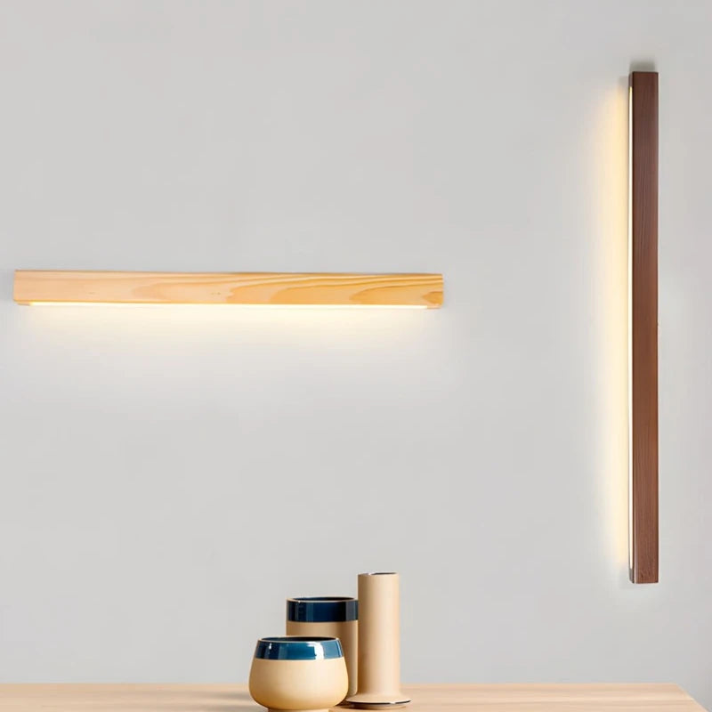 ZenLuma Japanese Wooden Wall Lamp