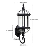 LUMIVINTA Retro Outdoor Wall Lantern