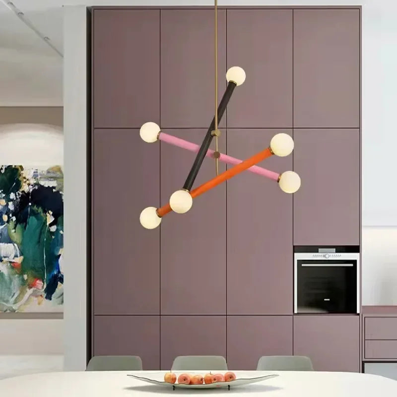 ArtGlow Moderne Kleurrijke Kroonluchter - hanglampen