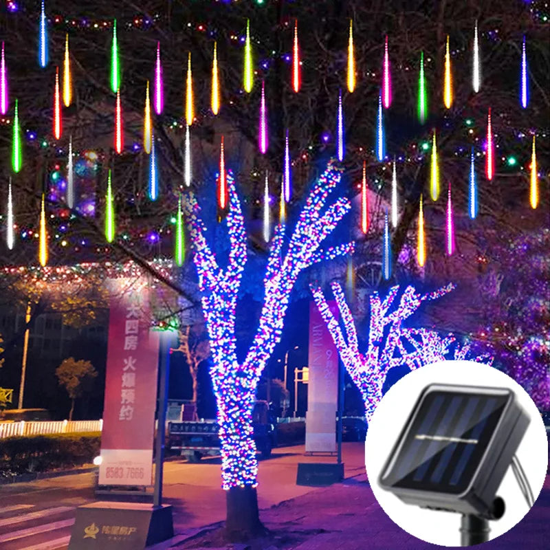LUMIMETEOR Solar LED Meteor Shower Lights