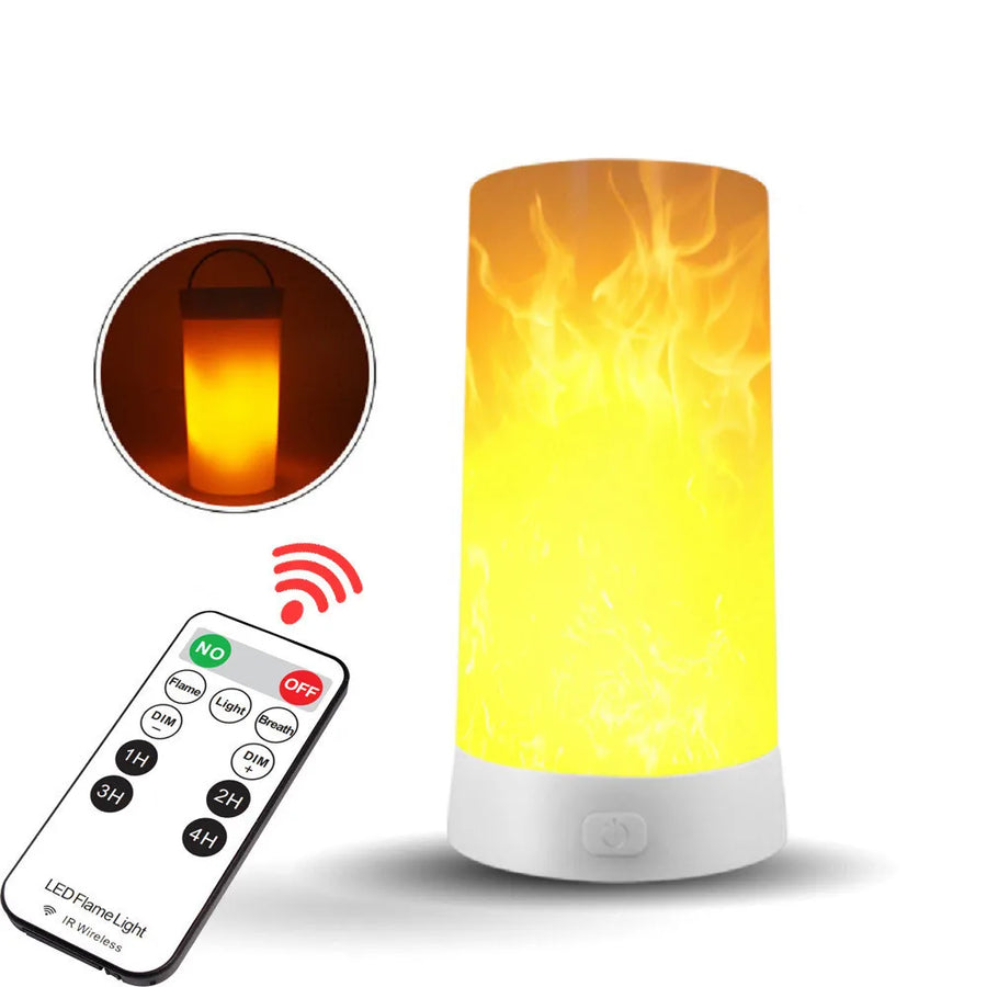 FLAMO USB Rechargeable LED Flame Lamp