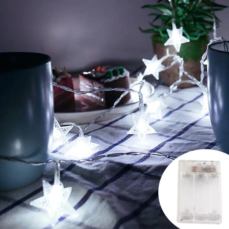 StellaGlow LED Sterren Sfeerverlichting – 51-100 LED’s Batterijgevoed - buitenverlichting - gemonteerd