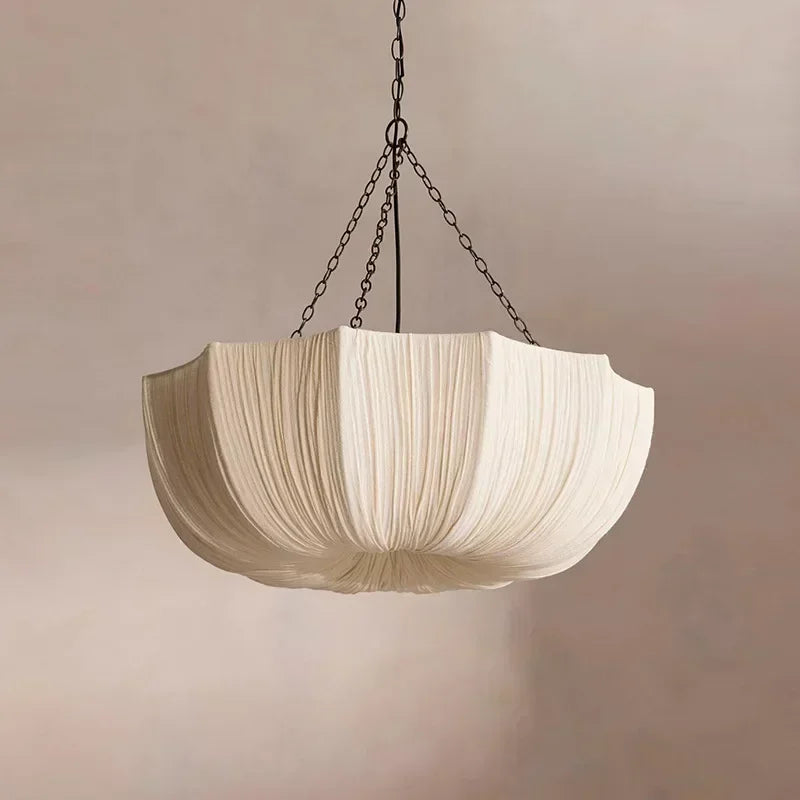 KumoWabi Japanese Wabi-Sabi Fabric Pendant Lamp