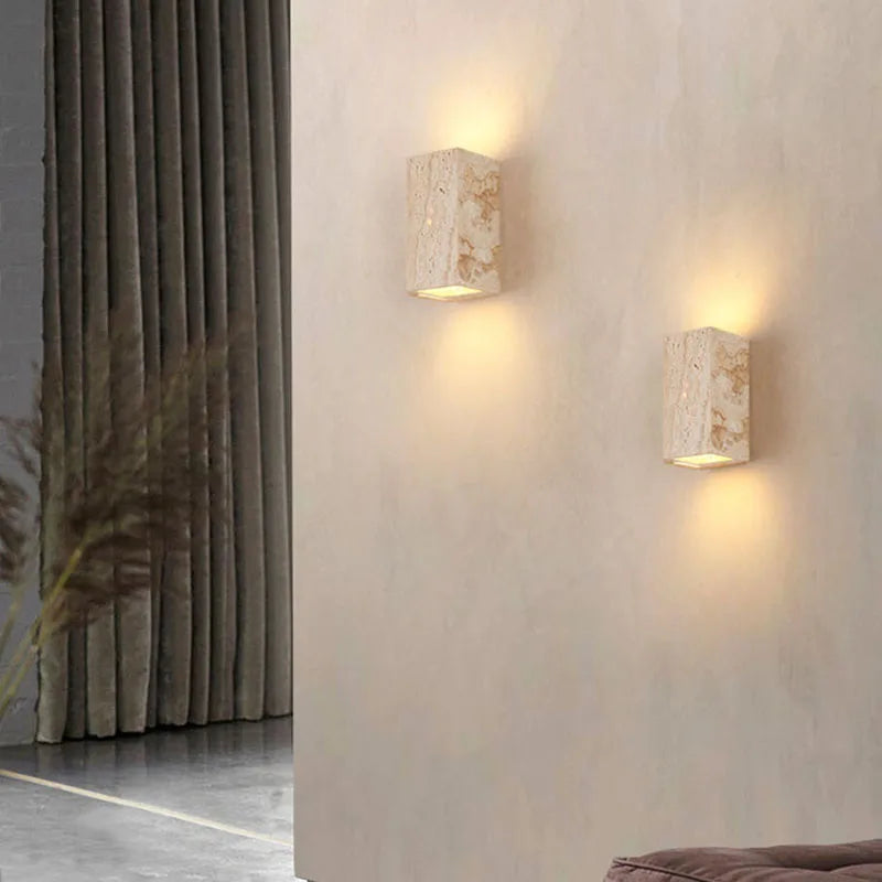 Luxurious Marble Wall Lamp – Stylish LED Lighting