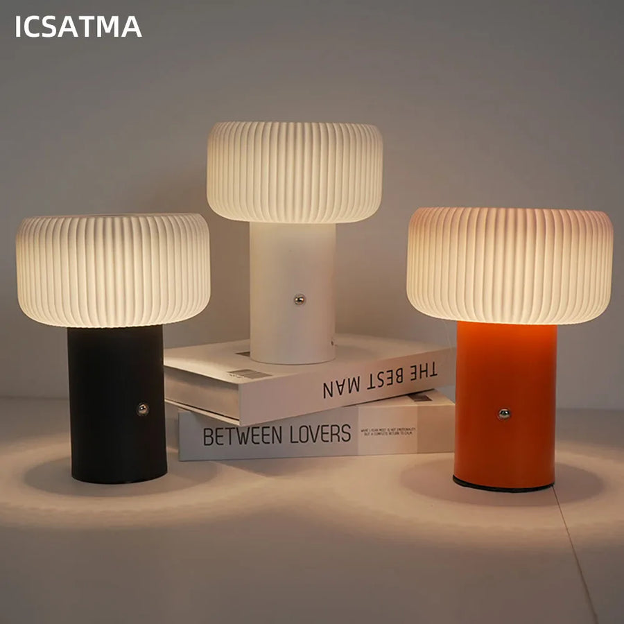 AuraGlow Mushroom Table Lamp