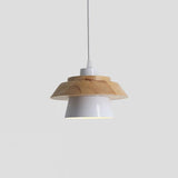 Stone Black Wooden Pendant Lamp
