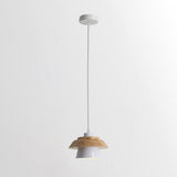 Stone Black Wooden Pendant Lamp