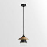 Stone Black Wooden Pendant Lamp