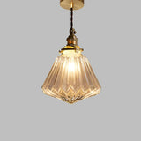 Scandinavian and retro crystal glass pendant lamp