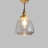 Scandinavian and retro crystal glass pendant lamp