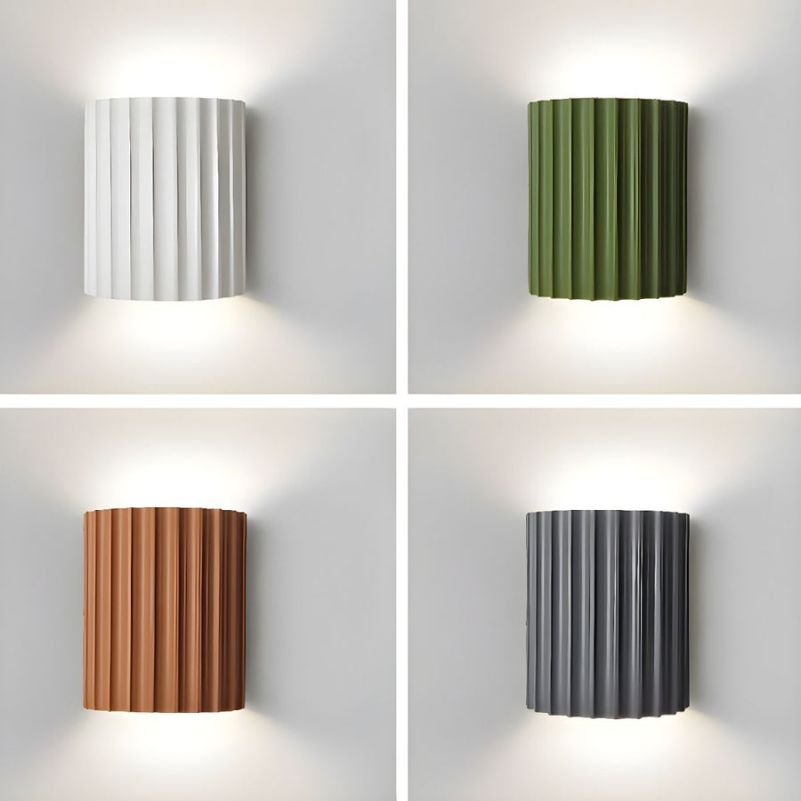Modern Semicircular Resin Wall Lamp for the Living Room