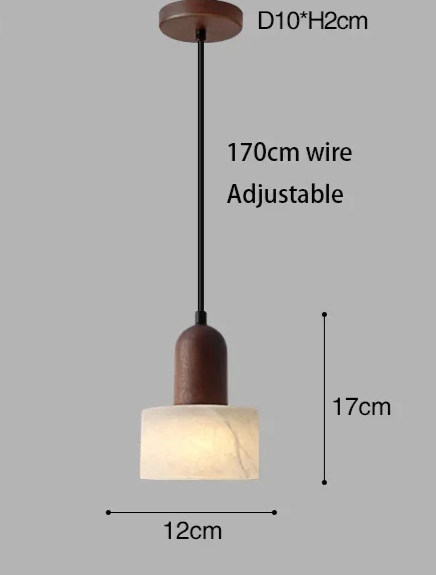 Lumina Wabi-Sabi Luxury Marble LED Pendant Lamp – Elegant Jade White Mood Lighting
