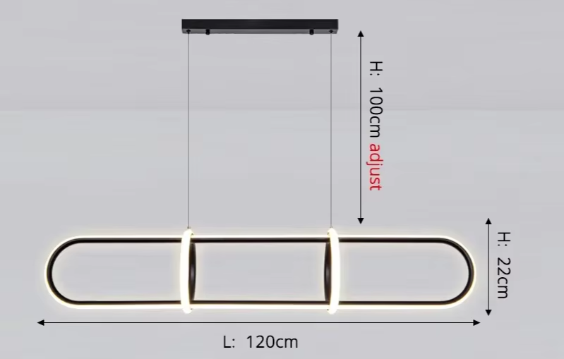 Modern LED Pendant Lamp - Stylish Pendant Lamp for Living Rooms, Bedrooms & Hotels