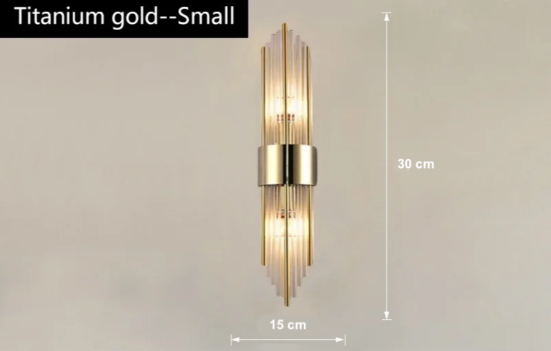 AuriLux Nordic Crystal Wall Lamp