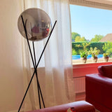 Skapetze - S.LUCE Pro Floor Lamp Sphere 40 With Smoked Glass Ball