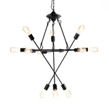 Alexandra Thai - Ceiling lamp 73x73x92/182cm Metal Black