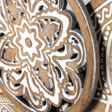 Alexandra Style - Natural Circles Wooden Wall Device _130X64X4.5cm