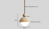 ZenAura Japanese Wabi-Sabi LED Pendant Lamp