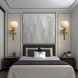 Marble Wall Lamp in the Shape of a Rose