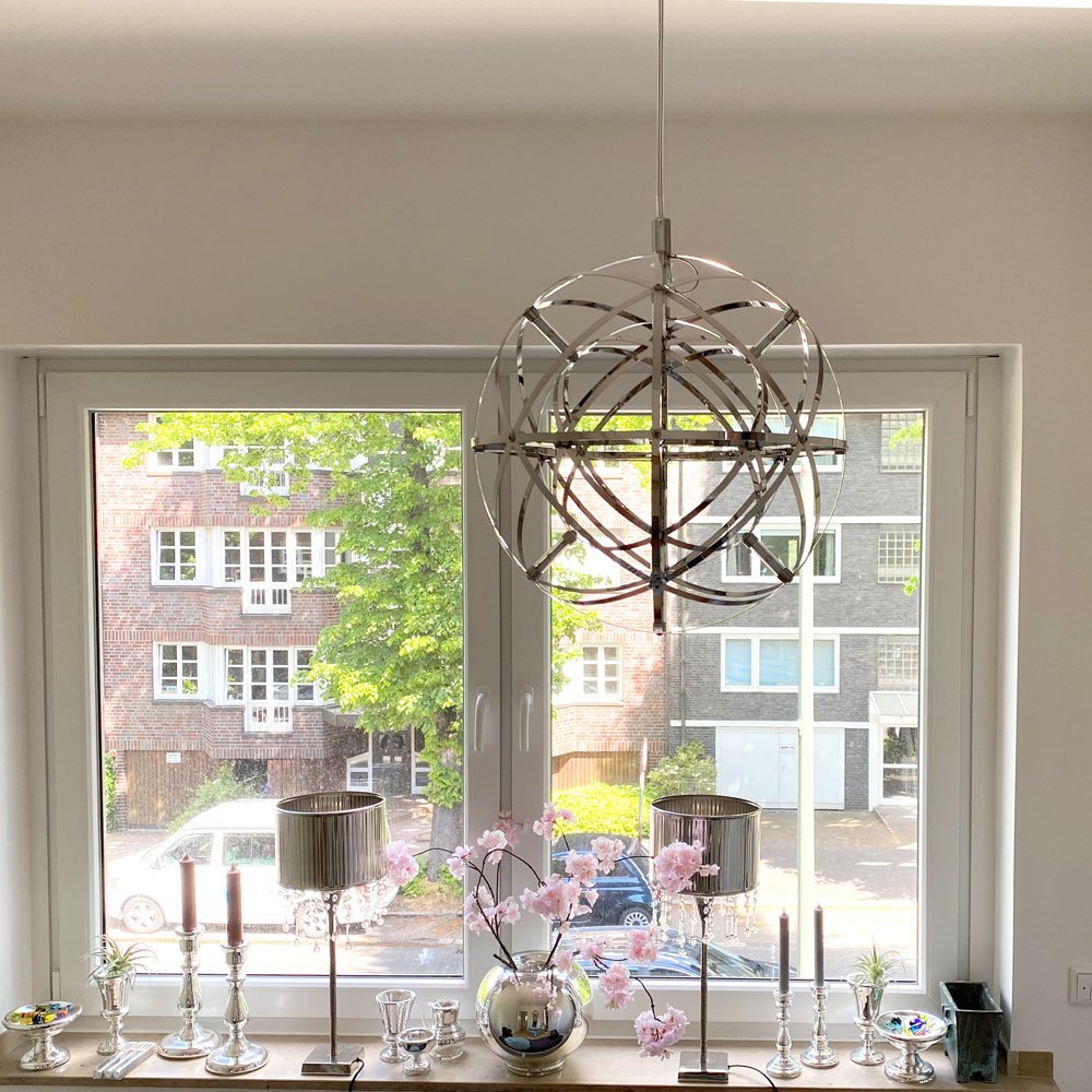 Skapetze - S.LUCE Pro Atom 30 LED Hanglamp Metalen Bol Chroom - hanglampen
