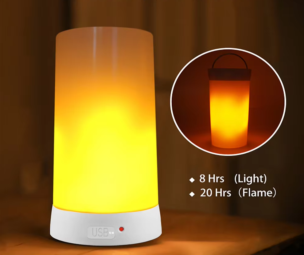 FLAMO USB Oplaadbare LED Vlamlamp - tafellampen - sfeerbeeld