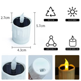 SOLAGLOW 6-Piece Solar LED Tea Lights