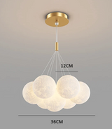 DreamGlow Kids Chandelier – Modern 3D Print Children's Room Pendant Lamp
