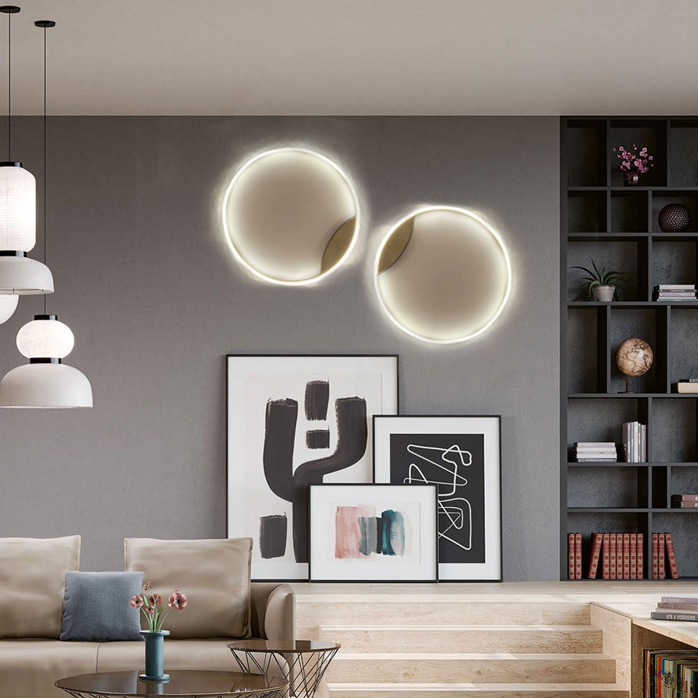 Skapetze - S.LUCE Ring 40 LED Plafond & Wandlamp Dimbaar - wandlampen - sfeerbeeld