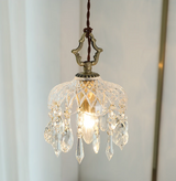 French Retro Glass Pendant Lamp