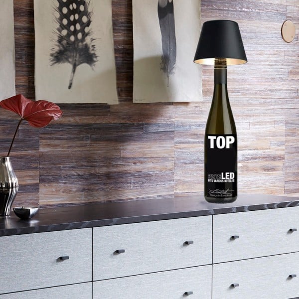 DIY Oplaadbare Wijnfles Tafellamp - tafellampen