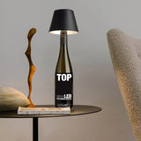 DIY Rechargeable Wine Bottle Table Lamp