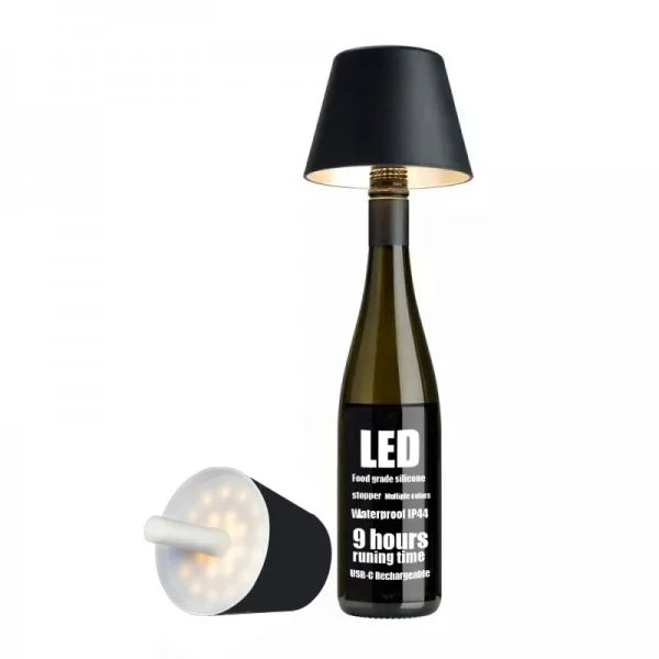 DIY Rechargeable Wine Bottle Table Lamp
