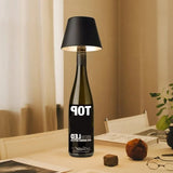 DIY Rechargeable Wine Bottle Table Lamp