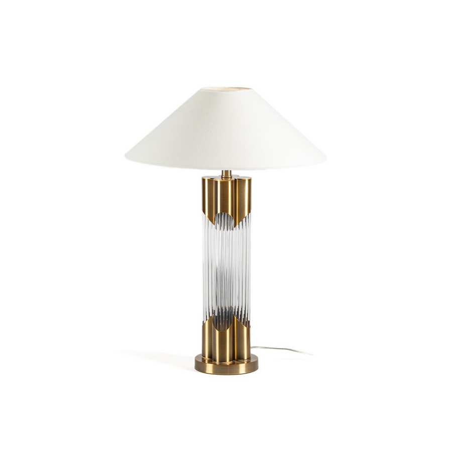Alexandra Thai - Table Lamp 16X16X60 Gold Metal/Transparent Glass Without Shade