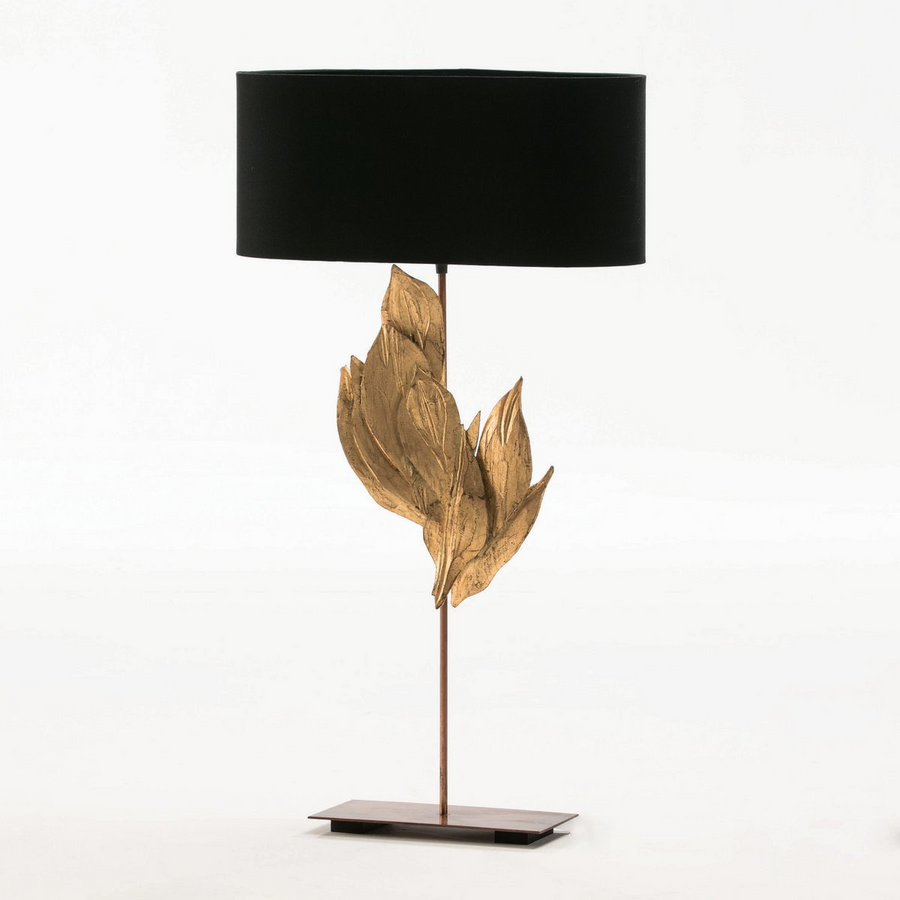 Alexandra Thai - Table lamp 30X15X76 Metal/Wood Lampshade Black