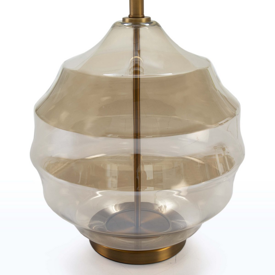 Alexandra Thai - Dessert lamp without shade 40X20X53 Ambar crystal/gold metal