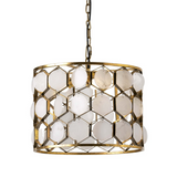 Alexandra Thai - Ceiling Lamp 46X46X40 Metal Gold/White Marble