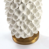Alexandra Thai - Dessert Lamp Without Pantalla 22X19X52 Ceramica Blanco/Metal Gold