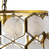 Alexandra Thai - Ceiling Lamp 46X46X40 Metal Gold/White Marble