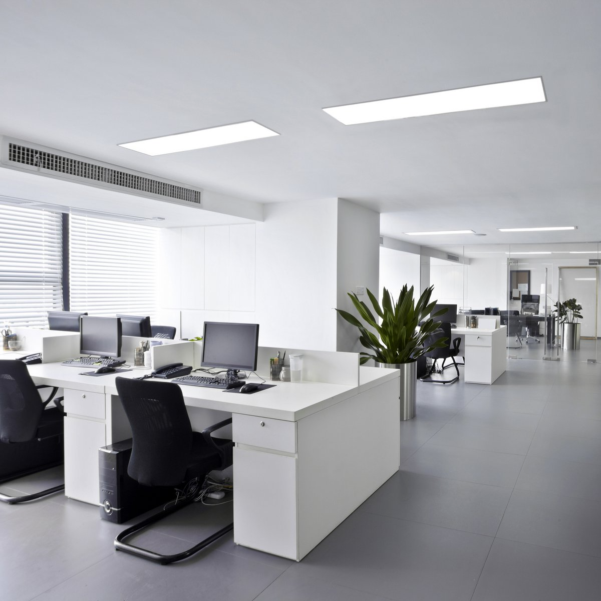 Näve Leuchten - LED-paneelplafondlamp "Carente" - Frameloos - plafondlampen - sfeerbeeld
