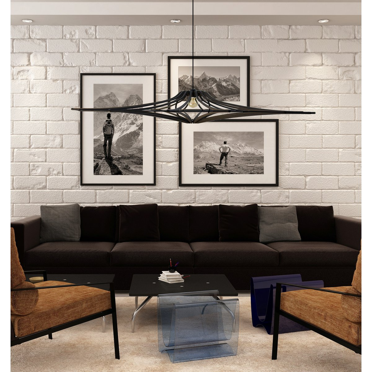 Rif - Design Hanglamp Xl Singing Zwart - hanglampen - sfeerbeeld