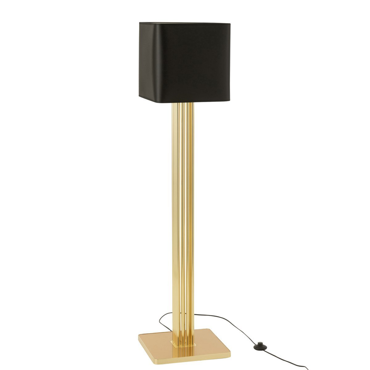 J-Line - J-Line Lamp Moderna - Metaal/Textiel - Goud - vloerlampen