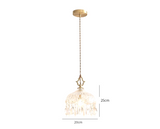 French Retro Glass Pendant Lamp