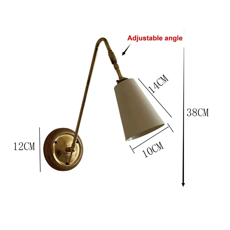 Auréno Retro Messing Wandlamp - wandlamp - sfeerbeeld