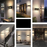LuxGate Pro – LED Outdoor Wall Lamp IP65 made of Aluminum for Garden, Villa & Gate