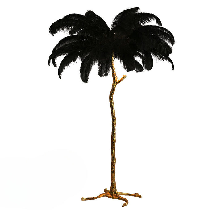 Nordic Struisvogel Veren Vloerlamp - vloerlamp - sfeerbeeld