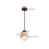 ZenAura Japanese Wabi-Sabi LED Pendant Lamp