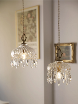 French Retro Glass Pendant Lamp