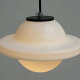 Vintage Milk Glass Pendant Lamp